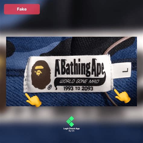 adidas bape jacket real vs fake|check if a bape hoodie is real.